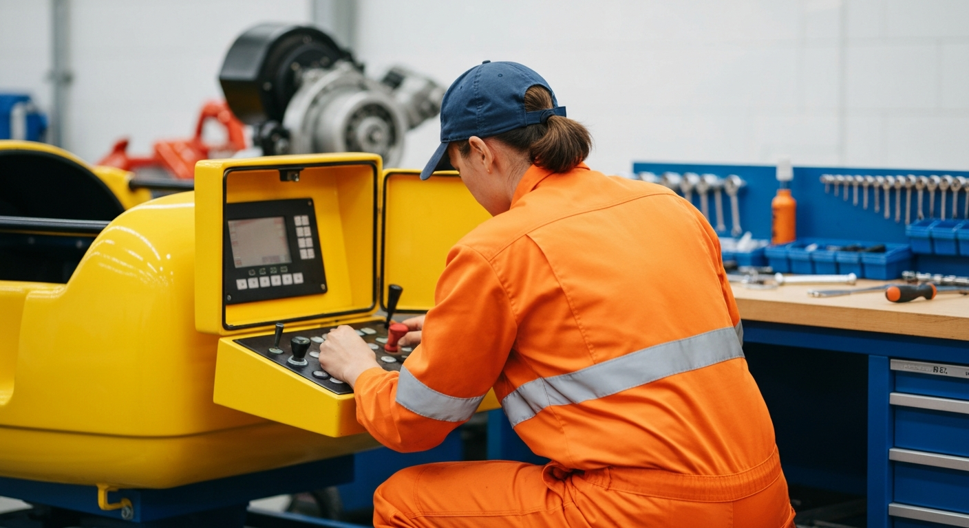 Technical maintenance service for automated kiddie ride equipment